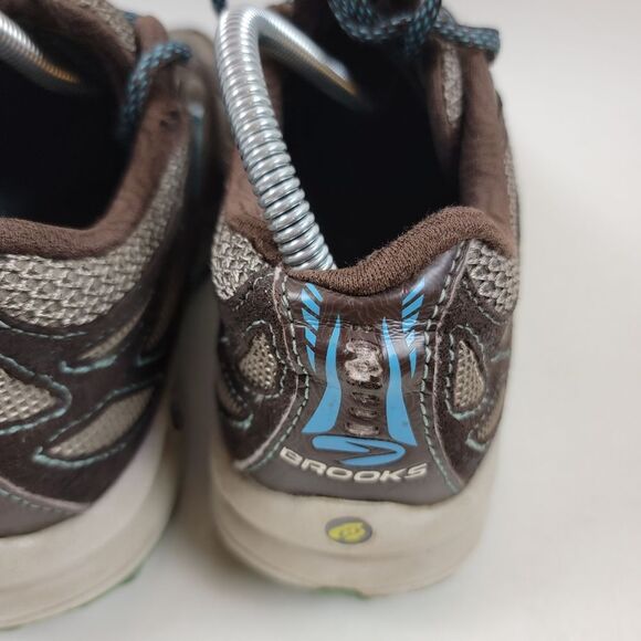 Brooks Cascadia 5 Women’s Trail Running Shoes Size 7.5 Brown Teal Blue - Picture 7 of 13